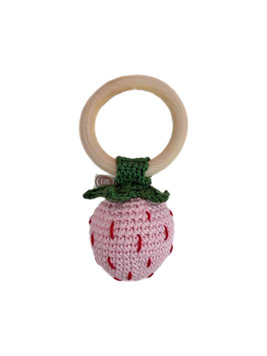 Bijtring Strawberry - Pink