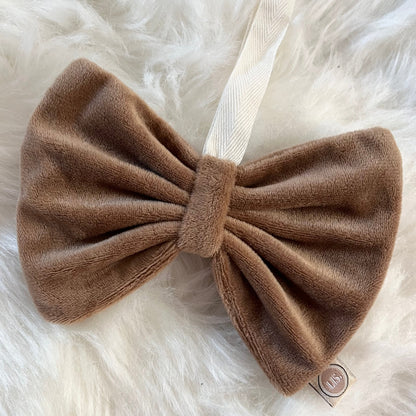 Schnullerschleife aus Stoff – Taupe