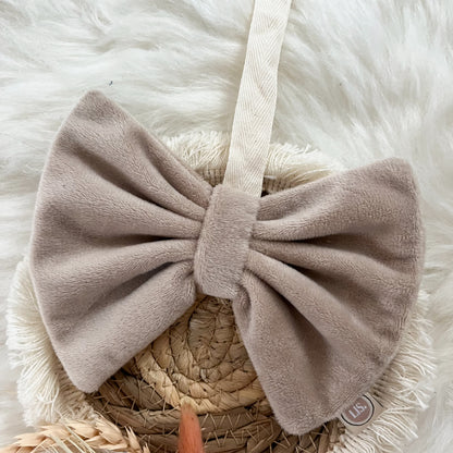 Schnullerschleife aus Stoff – Beige