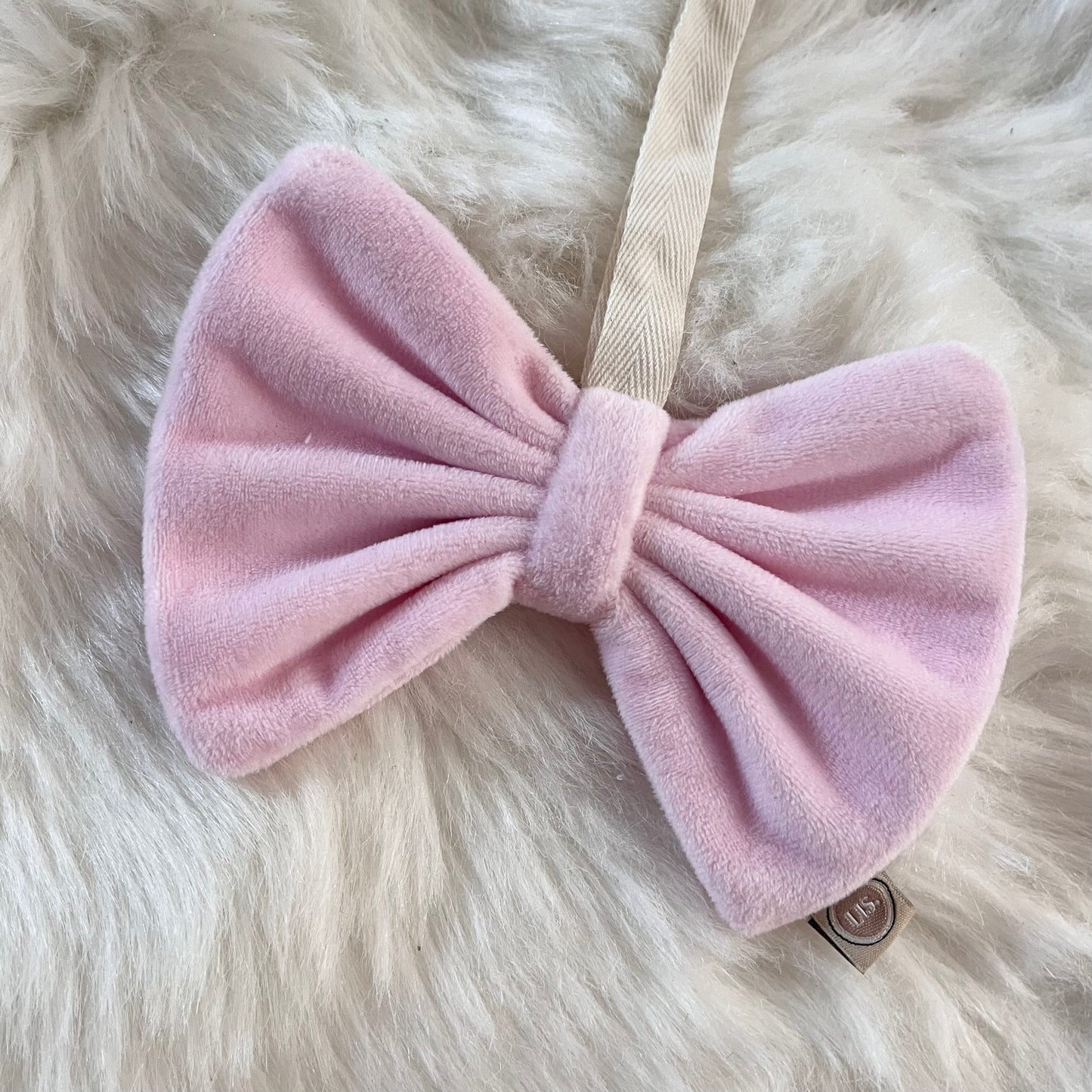 Speendoekje strik - Licht Roze