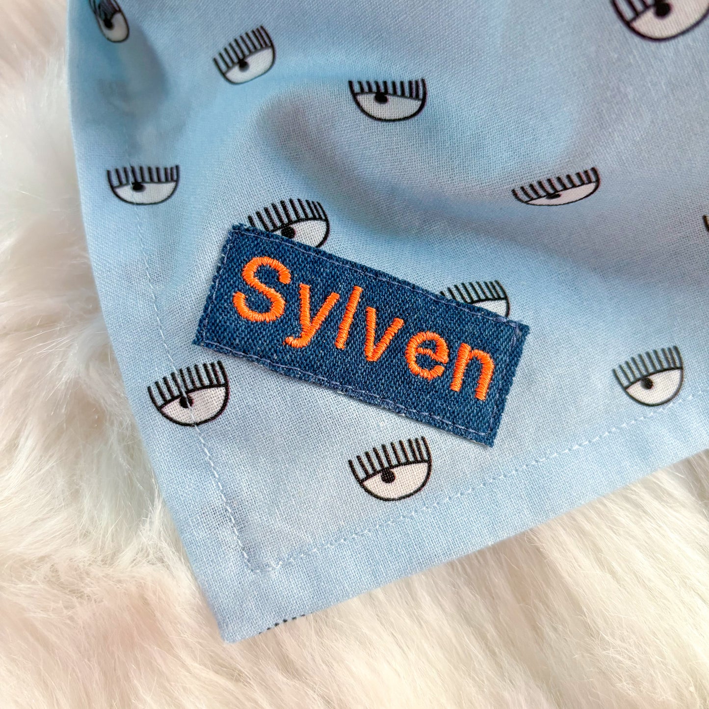 Bandana - Augen blau